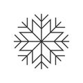 Snowflake line icon