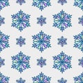 The Snowflake Is Made Of Multi-Colored Mosaic Fragments.