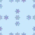 The Snowflake Is Made Of Multi-Colored Mosaic Fragments.