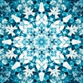 Snowflake Mandala. Generative AI. Royalty Free Stock Photo