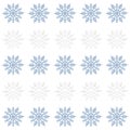 Snowflake ornament silver winter decemeber snow background card blue paper