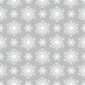 Snowflake pattern on gray background