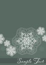 Snowflake postcard