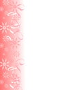 Snowflake Ribbons Border 2 Royalty Free Stock Photo