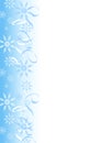 Snowflake Ribbons Border Royalty Free Stock Photo