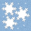 Snowflake scrapbook page