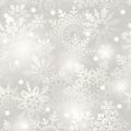 Snowflake seamless background.