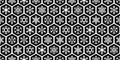 Snowflake seamless pattern Christmas vector snow Xmas Santa Claus scarf isolated hexagon honeycomb cartoon gift wrapping paper rep