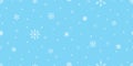 Snowflake seamless pattern Christmas vector snow Xmas Santa Claus scarf isolated repeat wallpaper tile background illustration gif Royalty Free Stock Photo