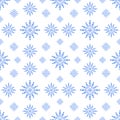 Snowflake seamless pattern Christmas winter holidays hand drawn symbol of end of the year family celebration, festive mood simple Royalty Free Stock Photo