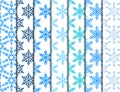 Snowflake seamless pattern Merry Christmas and Happy New Year winter holiday background decorative paper vector Royalty Free Stock Photo