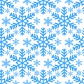 Snowflake seamless pattern Merry Christmas and Happy New Year winter holiday background decorative paper vector Royalty Free Stock Photo