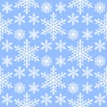 Snowflake seamless pattern Merry Christmas and Happy New Year winter holiday background decorative paper vector Royalty Free Stock Photo