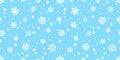 Snowflake seamless pattern vector Christmas snow Xmas Santa Claus scarf isolated repeat wallpaper tile background illustration gif Royalty Free Stock Photo