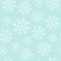 Snowflake seamless pattern