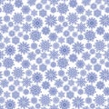 Snowflake season nature winter snow symbol frozen ice xmas element and christmas frost seamless pattern background Royalty Free Stock Photo