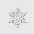 Snowflake Shape Vector Icon Royalty Free Stock Photo