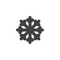 Snowflake shape vector icon Royalty Free Stock Photo