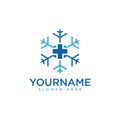 Snowflake sign for cryo therapy Logo designs