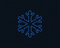 Snowflake sign icon. Air conditioning symbol.