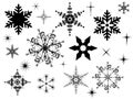 Snowflake silhouettes