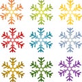 Snowflake simple illustration symbol