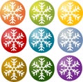 Snowflake simple illustration symbol