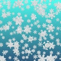 Snowflake simple seamless pattern