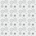 Snowflake simple seamless pattern. Black snow on white background. Abstract wallpaper, wrapping decoration. Symbol winter, Merry C Royalty Free Stock Photo