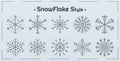 Snowflake style icon drawing design chrismas winter and happy new year and you can use for decorate your work