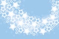 Snowflake swirl background for winter time excitement