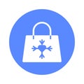 Snowflake tote Isolated Vector icon that can be easily modified or edited