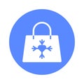 Snowflake tote Isolated Vector icon that can be easily modified or edited