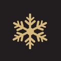 Snowflake vector illustration art Royalty Free Stock Photo