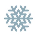 Snowflake vector line icon. Frozen, snow frost and fridge snowflake