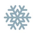 Snowflake vector line icon. Frozen, snow frost and fridge snowflake