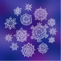 Snowflake Vectors Royalty Free Stock Photo