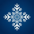 Snowflake vectors and illustration object, soft snowflake symbol, icon, logo for design Christmas vector, illustration element Royalty Free Stock Photo