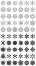 Snowflake Vectors for you design Royalty Free Stock Photo