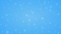 Snowflake on winter blue sky background. Christmas vector illustration design for backdrop, postcard. Christmas snowy winter Royalty Free Stock Photo