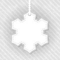 Snowflake. Winter Christmas background with place for text. Merry Christmas and a happy new year. Royalty Free Stock Photo