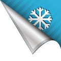 SNowflake or winter corner tab