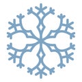 snowflake, winter decoration Color Vector icon which can be easily modified or edit