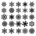 Snowflake, Winter flakes, Christmas snowflake silhouette