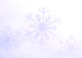 Snowflake. Winter holidays background, soft background.