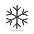 Snowflake winter isolated icon vector illustration
