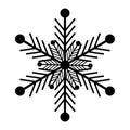 Snowflake winter set vector illustration Royalty Free Stock Photo