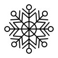 Snowflake winter set vector illustration Royalty Free Stock Photo