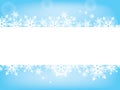 Snowflake wish card tender blue and white