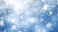 Snowflakes Adrift on a Glittering Snowy Backdrop, isolated on white background